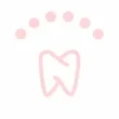 Smiling icono de color rosado